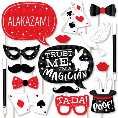 Magic Show Magical Birthday Party DIY Decorations 44 Pieces Clothespin Garland Banner Ta-Da