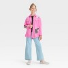 Girls' Barbie Shacket - Pink - 4 of 4