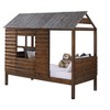 Donco Kids Log Cabin Twin Rustic Walnut Low Loft Bed - 3 of 4