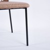 PAGED Upholstered Dining Chairs Set of 4 Contemporary Design Sennit Chair with Powder-Coated Stainless Steel Frame for Living Room - 4 of 4