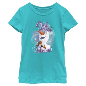 Girl's Frozen Olaf Stole My Heart T-Shirt - 1 of 4