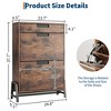 Garvee Shoe Storage Cabinet with 2 Flip Drawers, Freestanding Shoe Organizer with Metal Legs, Narrow Shoe Rack Cabinet for Entryway - 4 of 4