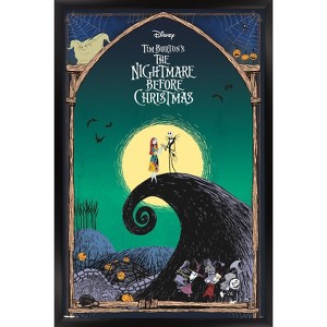 Trends International Disney Tim Burton's The Nightmare Before Christmas - Window to Love Framed Wall Poster Prints - 1 of 4