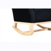 NicBex Velvet Glider Rocking Chair,Upholstered Nursery Rocking Chairs,Modern Rocking Chair,Nursing Chair for Living Room,Bedroom - 4 of 4