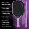 Aukfa Carbon Fiber Pickleball Paddle – 10K 3D Texture Thermoformed One-Piece Design with Fabric Woven Surface & 16mm PP Honeycomb Core - 3 of 4