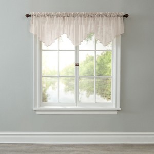 BrylaneHome BH Studio Sheer Voile Ascot Valance - 1 of 4