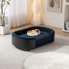 Pet Sofa,Luxury Dog Beds With Solid Wood Legs And Bent Wood Back,Dog Couch Bed,Affordable Dog Kennel,Unique Dog Beds-Cuddlewood - 3 of 4