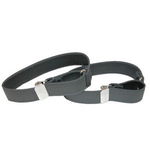 CTM Satin Elastic Solid Color Adjustable Armband Sleeve Garter - 1 of 4