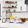Spectrum Diversified Euro 8 Mug Holder Black: Metal Kitchen Storage, Glassware Organizer, Hand Wash, 21.5" x 11.75" x 7.25" - 3 of 4