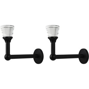 Tappo Crystal and Metal Drapery Tieback Holdback - 3 Finishes - 1 of 1