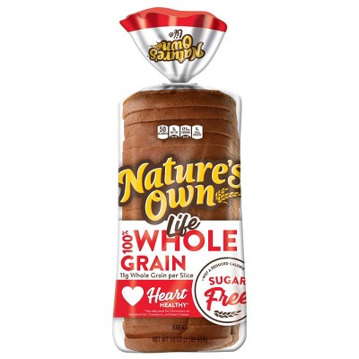 Nature S Own Life 100 Whole Wheat Sugar Free Whole Grain Bread 16oz Target