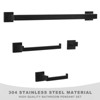 WOWOW 4-Piece Stainless Steel Bathroom Hardware Set - 3 of 4
