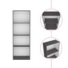 NicBex 71.1" H 4 Tier Free Standing Storage Bookshelves with Durable Structure for Office Home - 3 of 4