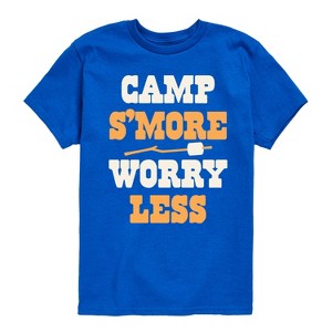 Boys' - Instant Message - Camp Smore Worry Less Short Sleeve Graphic T-Shirt - 1 of 4