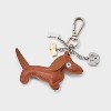 Girls' Dachshund Puppy Bag Charm - art class™ Brown - 2 of 3