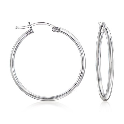 Ross-Simons 2mm Sterling Silver Hoop Earrings