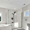 Cobbe Single Handle Wall Mount Bathroom Shower Set with 10 Settings Handheld Shower and Tub Spout Matte Black with Valve and 59-Inch Hose - 2 of 4