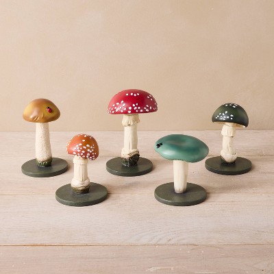 Image of 5pc Mushroom Decorative Figures - John Derian for Target