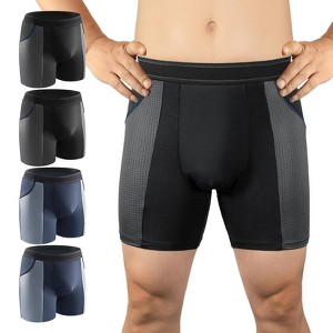 CARER Incontinence Underwear for Men Urinary Bladder Leak-proof Incontinence Boxer Washable Reuable - Mild Absorbency 4pk - 1 of 4