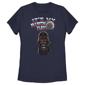 Women's Star Wars Darth Vader It's My Birthday T-Shirt - 1 of 4