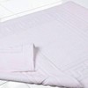 Heavyweight Cotton Bath Mats, Washable Rug for Shower, 22x 35, White, Set of 2, No Backing, Luxury Hotel Quality - 4 of 4