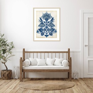 Amanti Art Eastern Indigo I by Megan Meagher Wood Framed Wall Art Print - 1 of 4