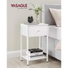 VASAGLE Nightstand Side Fabric Drawer 24-Inch Tall End Table with Storage Shelf Bedroom - image 3 of 4