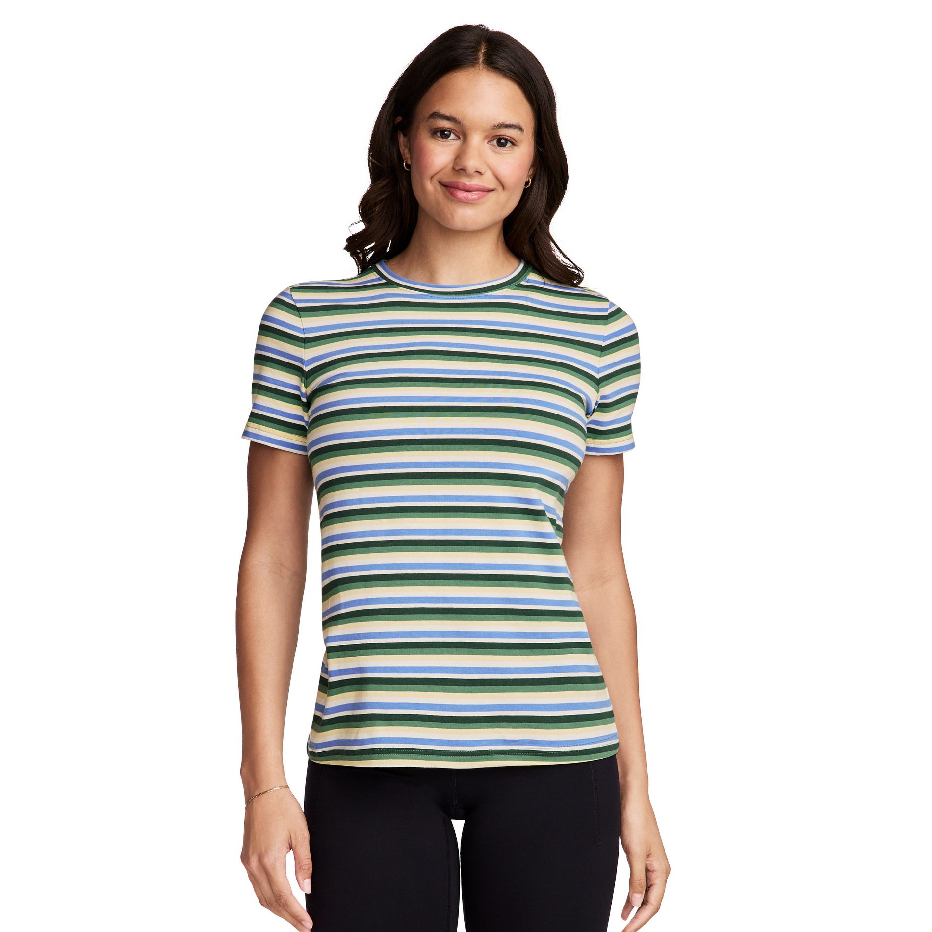 Jockey Women's Organic Cotton Stretch Short Sleeve Tee