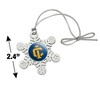 Ithaca College Secondary Logo Metal Snowflake Christmas Tree Holiday Ornament - 3 of 3