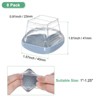 Unique Bargains Silicone Square Chair Leg Caps Floor Protectors 8 Pcs - 3 of 4