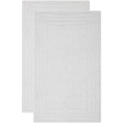 Bath Mats And Rugs Collection Pmb631 Hand Tufted Bath Mat -white/white ...