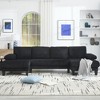 U-Shaped 4-Seater Velvet Sectional Sofa with Double Chaise ¨C Spacious, Comfortable Modular Couch for Living Room or Apartment - 4 of 4