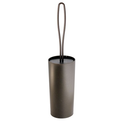 iDesign Loop Toilet Bowl Brush and Holder for Bathroom Storage - Bronze