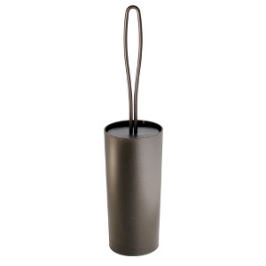 iDesign Loop Toilet Bowl Brush and Holder for Bathroom Storage - Bronze - 1 of 4