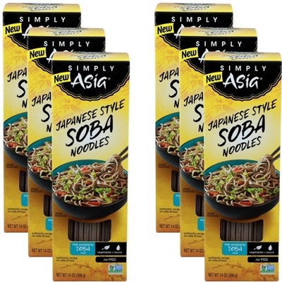 Simply Asia Noodles Soba Dry - Pack of 6 - 14 oz