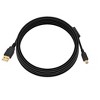 Monoprice USB 2.0 Cable - 10 Feet - Black | USB Type-A Male to USB Mini Type-B 5-Pin, 28/24AWG, Gold Plated For Digital Camera, Cell Phones, PDAs, MP3 - 2 of 4