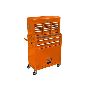 Maggift Tool Boxes, Portable Rolling Tool Chest with 4 small and a large drawers, Wheels, Metal Closure for, Garage, Orange, 24.2"*12.9"*25.9" - 1 of 4