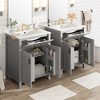 Whisen 24" Bathroom Vanity Combo with Ceramic sink, Luxurious Space-Saving Vanity, 2 Doors - 4 of 4