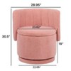 CAVINAS 360-Degree Swivel Chair, Back Sofa Chair with Storage Space, Swivel Barrel Chair, Accent Chair for Living Room - 4 of 4