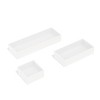 TRU RED 3 Piece Plastic Drawer Organizer White TR55296 - 3 of 3