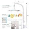 The Peanutshell Blue Look Up High Contrast Musical Crib Mobile for Baby Boys and Girls - 4 of 4