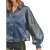 Women's Organza Button Down Shirt - &merci - 2 of 2