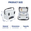 20 Quart Portable Ice Cooler, Insulated Ice Chest Box with Cup Holder, Fish Ruler, Bottle Opener, Portable Leakproof Hard Cooler for Camping, Picnic - 2 of 4