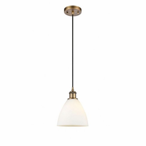 Innovations Lighting Bristol Glass 1 - Light Pendant in  Brushed Brass - image 1 of 1