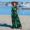 Women's Midnight Tropics One-Shoulder Wide Leg Jumpsuit -Cupshe - 4 of 4