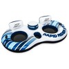 Bestway Hydro-Force Rapid Rider Inflatable Double Tube and Tropical Breeze 6 Person Inflatable Party Island Water Float with Detachable Sun Shade - 2 of 4