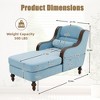 GDFStudio Matteo Retro Chenille Upholstered Oversized Chaise Lounge with Curved Armrest - 2 of 4