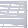 Grungis Matrix Metal Decorative Patio Screens,Freestanding Privacy Fence Panels in Jungle Pattern for Deck Balcony Patio,76" H×48" W - 3 of 4