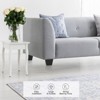 Aoibox Square Tapered Plastic Furniture Legs Black 4 Inch with T-Nuts Screws Set for Sofas Chairs Cabinets 16 Pack - 4 of 4