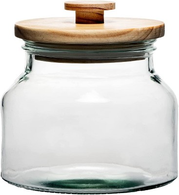 Amici Home Stockholm Glass Round Canister, Food Safe, Push Top Lid With  Gasket, Airtight, For Storage, Dry Goods Container, 36 Oz. : Target